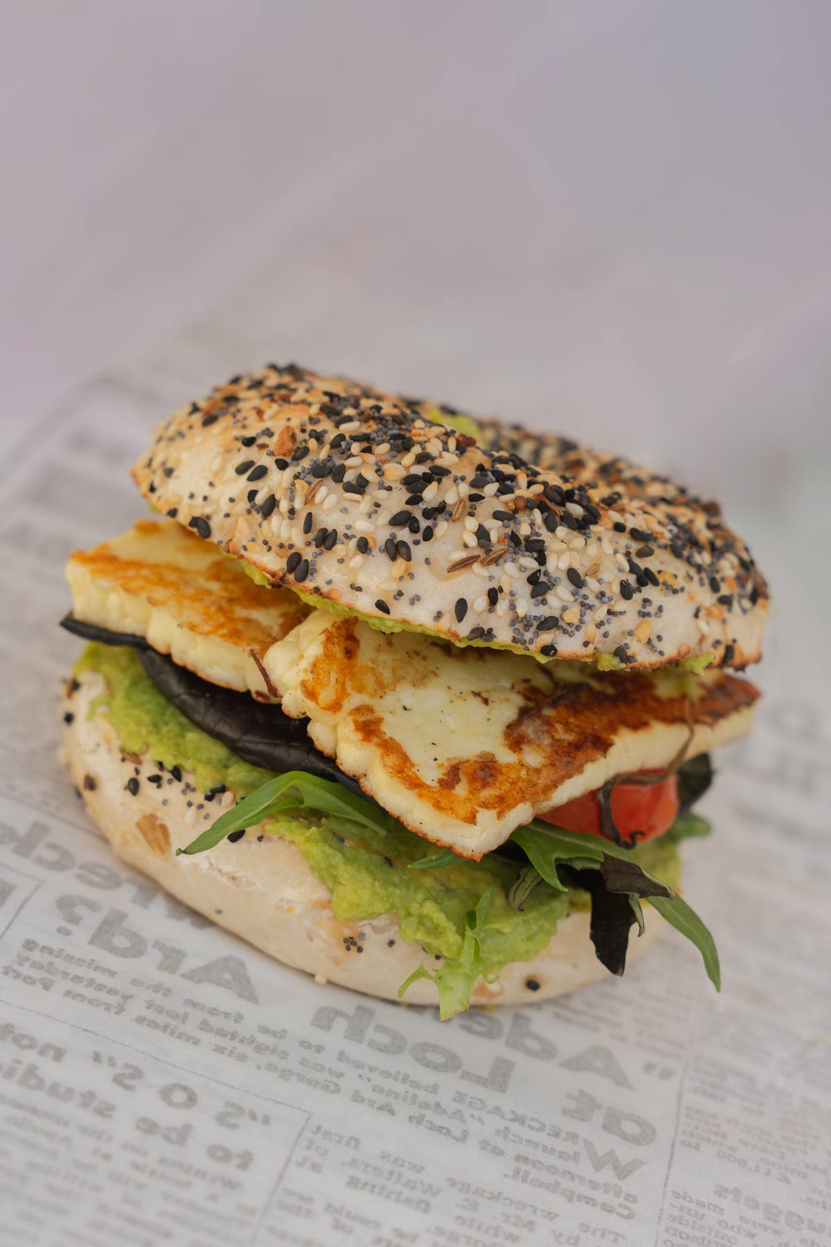 The Halloumi bagel